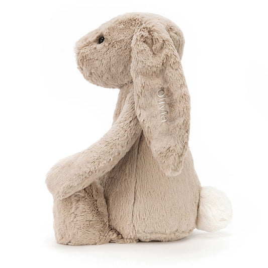 Personalized Bashful Beige Bunny Huge - US 6983