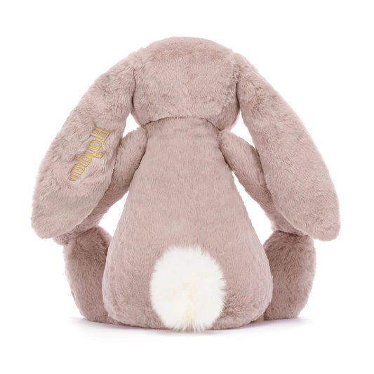Personalized Bashful Luxe Bunny Rosa Huge - US 6095