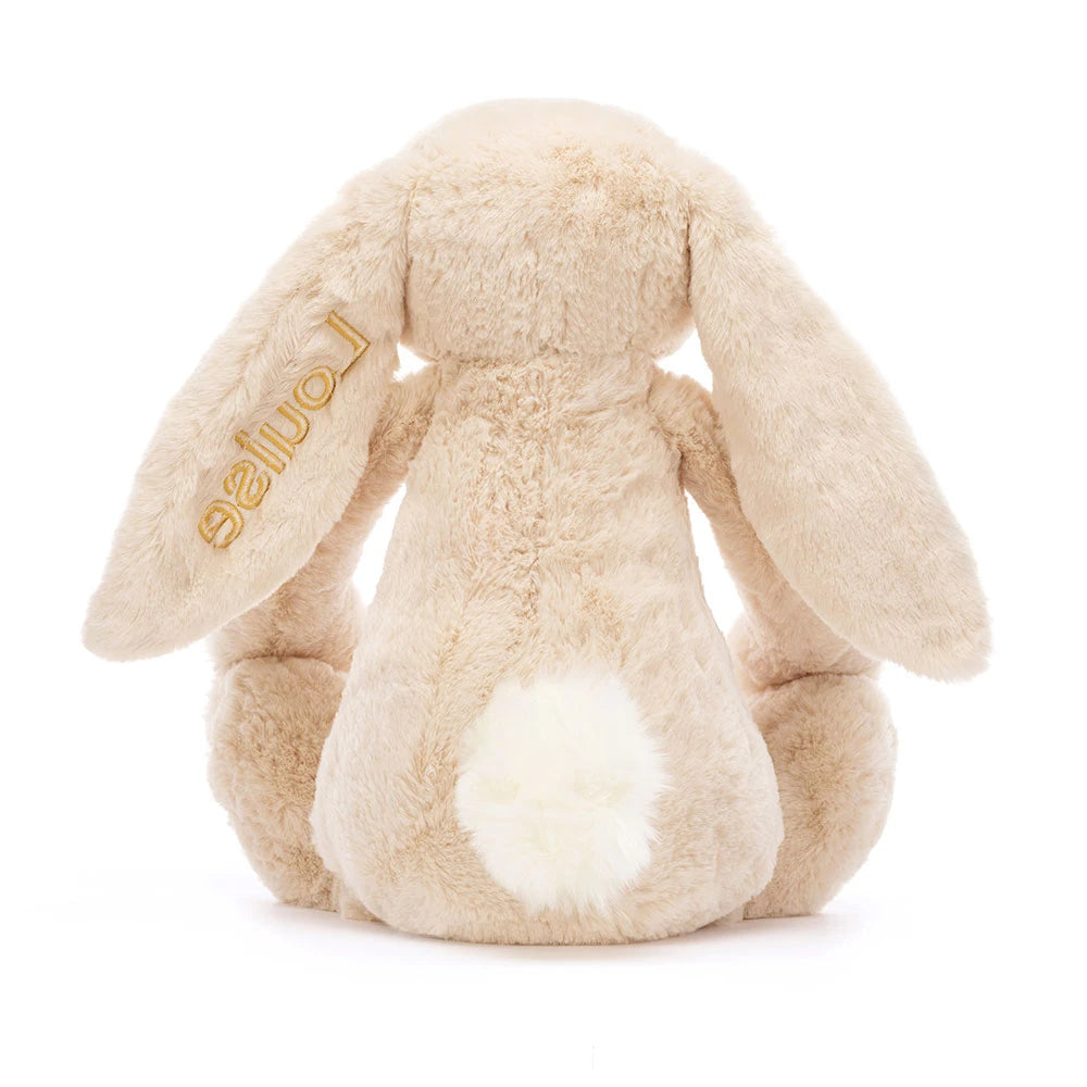 Personalized Bashful Luxe Bunny Willow Huge - US 1030