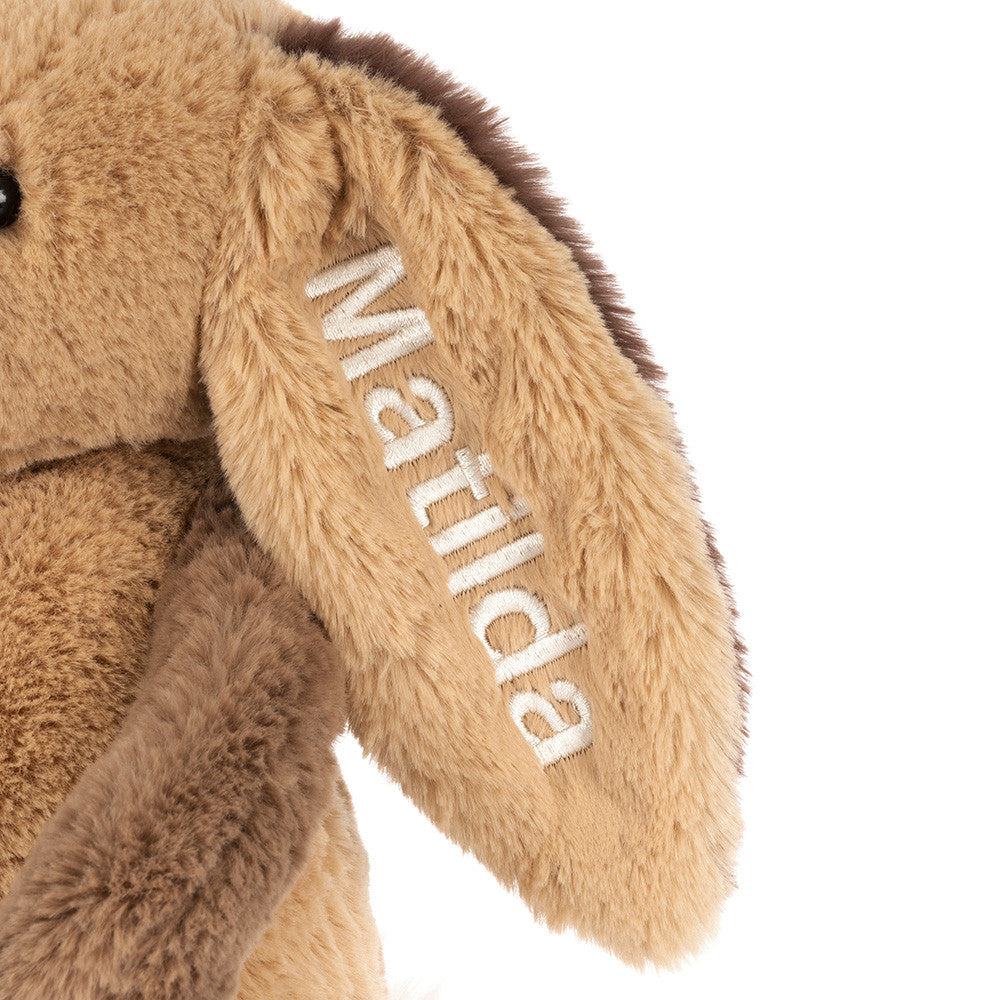 Personalized Bashful Patchwork Brown Bunny Original - US 6567