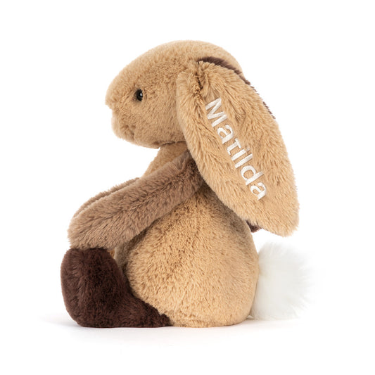 Personalized Bashful Patchwork Brown Bunny Original - US 6567
