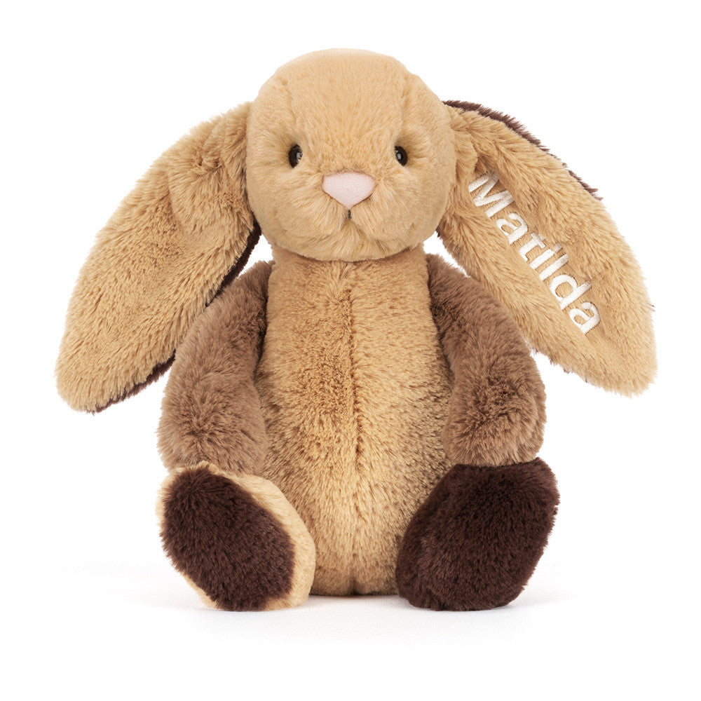 Personalized Bashful Patchwork Brown Bunny Original - US 6567