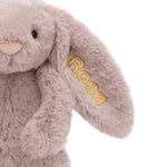 Personalized Bashful Luxe Bunny Rosa Medium - US 7053