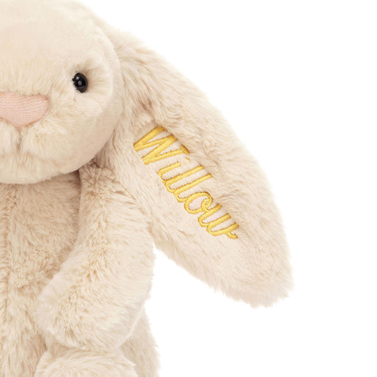 Personalized Bashful Luxe Bunny Willow Medium - US 7820