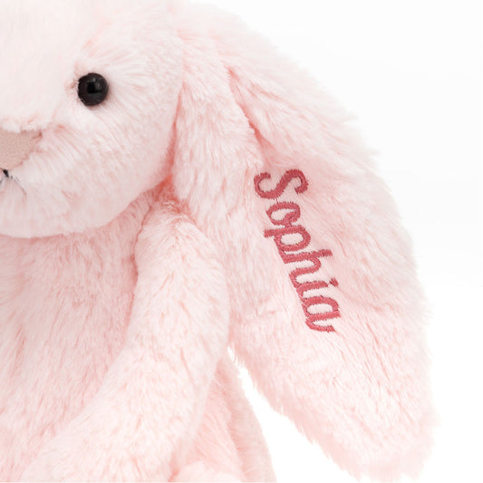 Personalized Bashful Pink Bunny Medium - US 8204