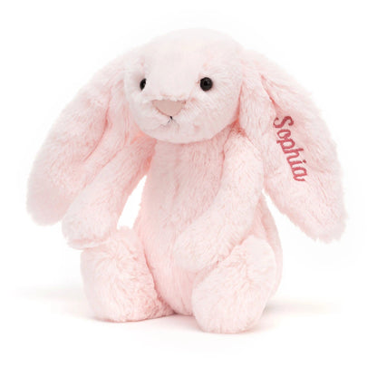 Personalized Bashful Pink Bunny Medium - US 8204