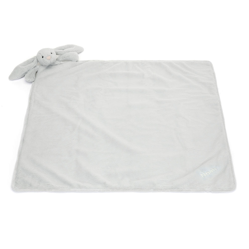 Personalized Bashful Silver Bunny Blankie - US 1865