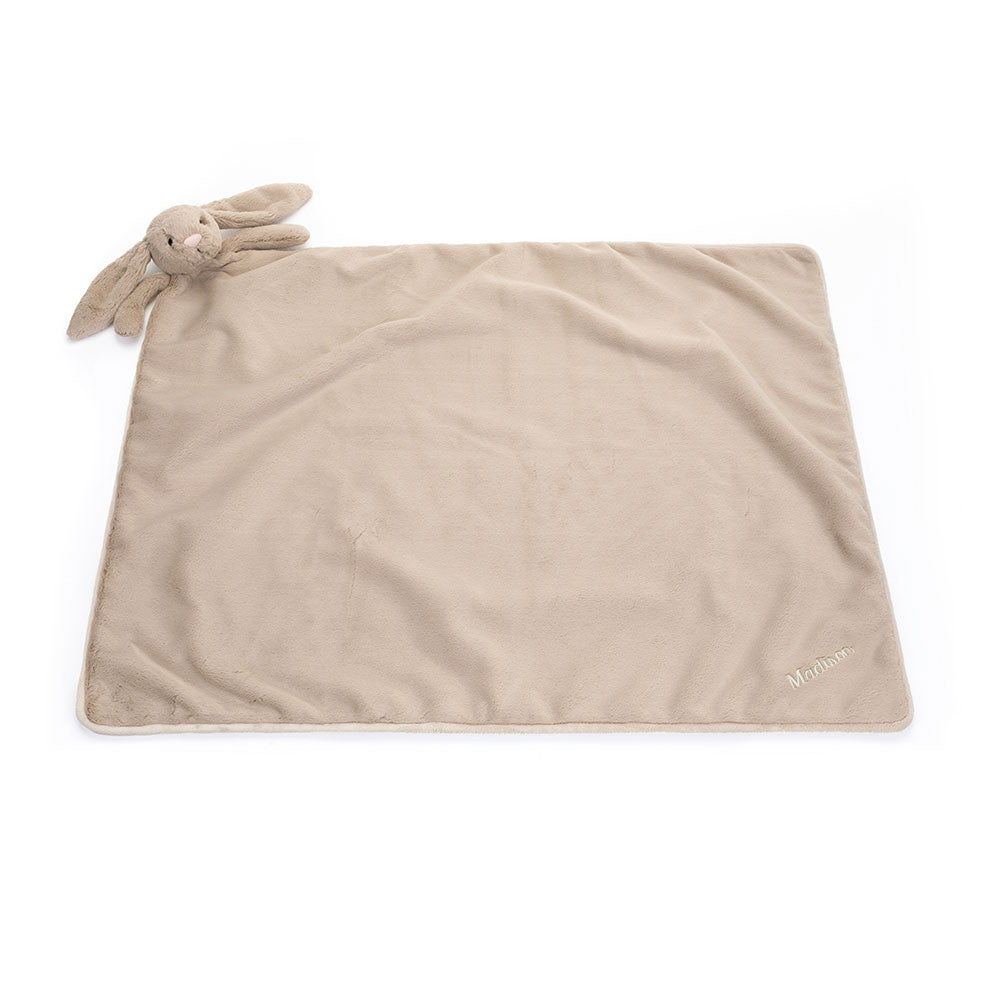Personalized Bashful Beige Bunny Blankie - US 6352