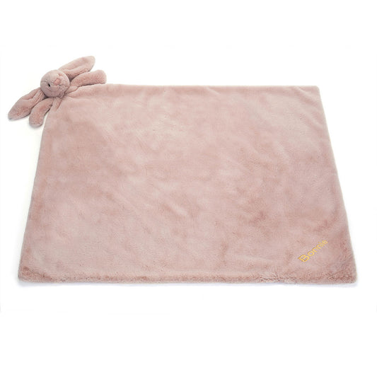 Personalized Bashful Luxe Bunny Rosa Blankie - US 5973