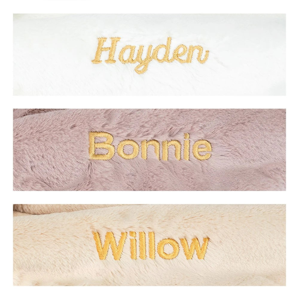 Personalized Bashful Luxe Bunny Rosa Blankie - US 5973
