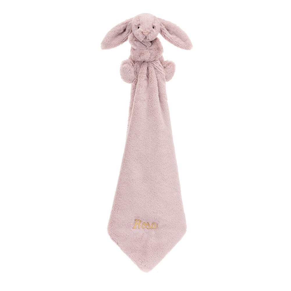 Personalized Bashful Luxe Bunny Rosa Soother - US 0957