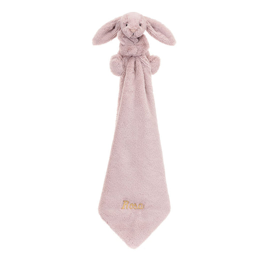 Personalized Bashful Luxe Bunny Rosa Soother - US 0957