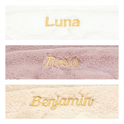 Personalized Bashful Luxe Bunny Rosa Soother - US 0957