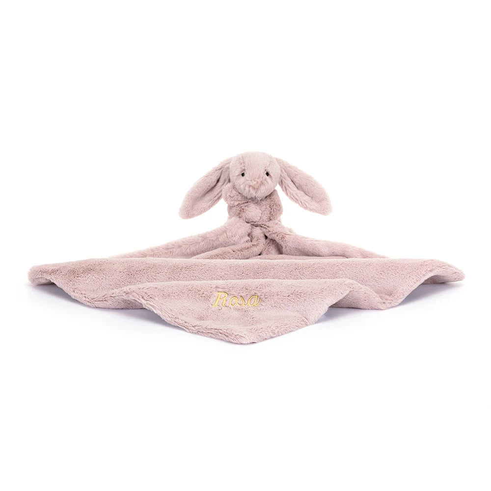 Personalized Bashful Luxe Bunny Rosa Soother - US 0957