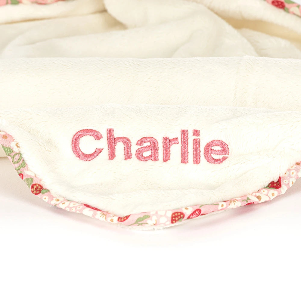 Personalized Blossom Cream Bunny 'Berry' Soother - US 9439